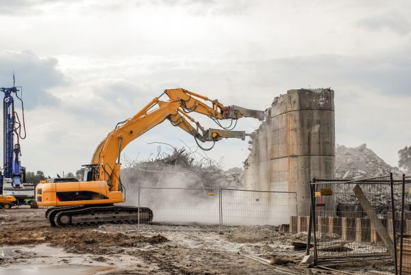 Silo Demolition in Rocky Mount