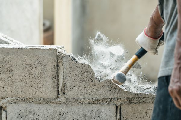 Block Wall Demolition in Rocky Mount